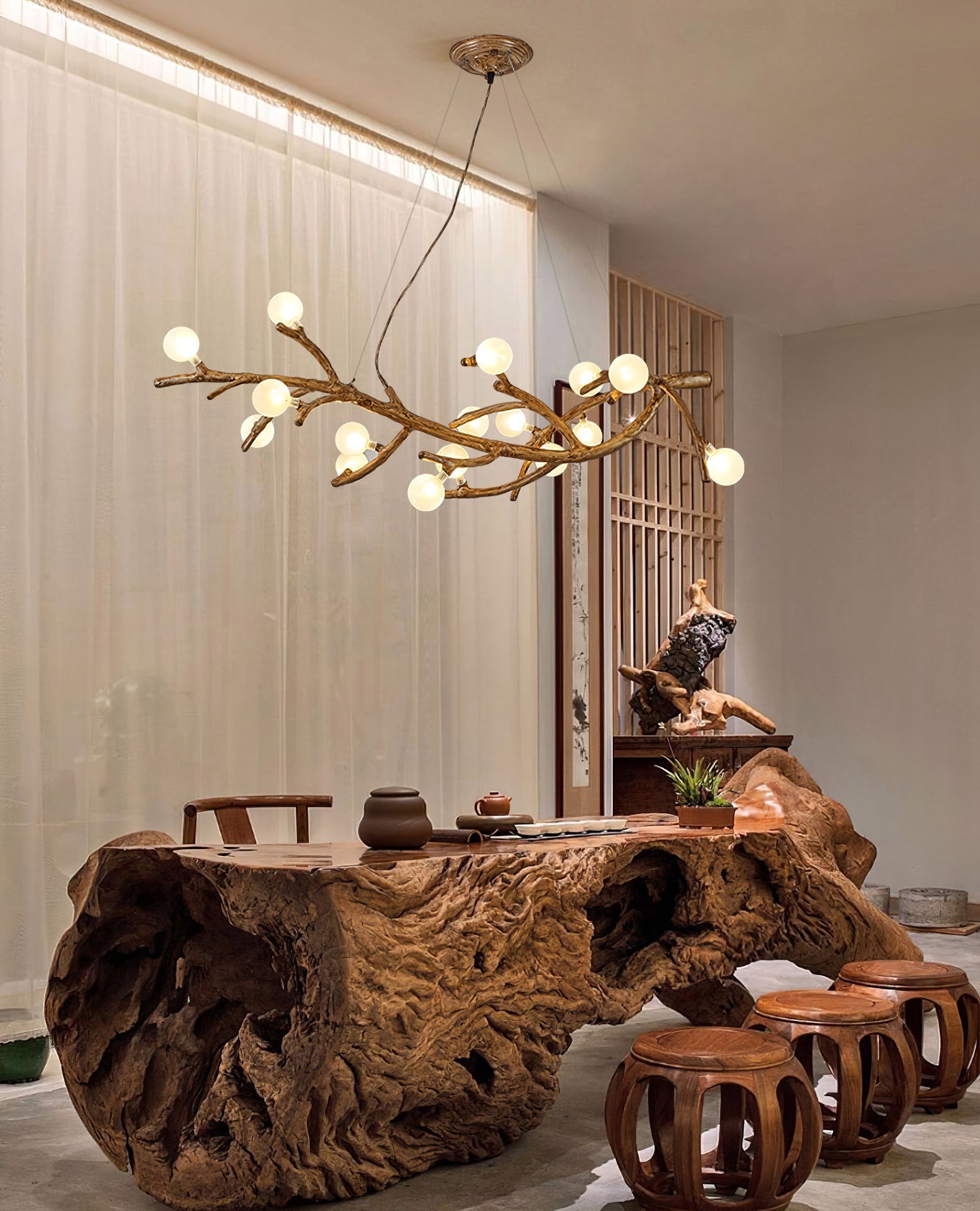 Boho Tree Branch Chandelier - Nuvé