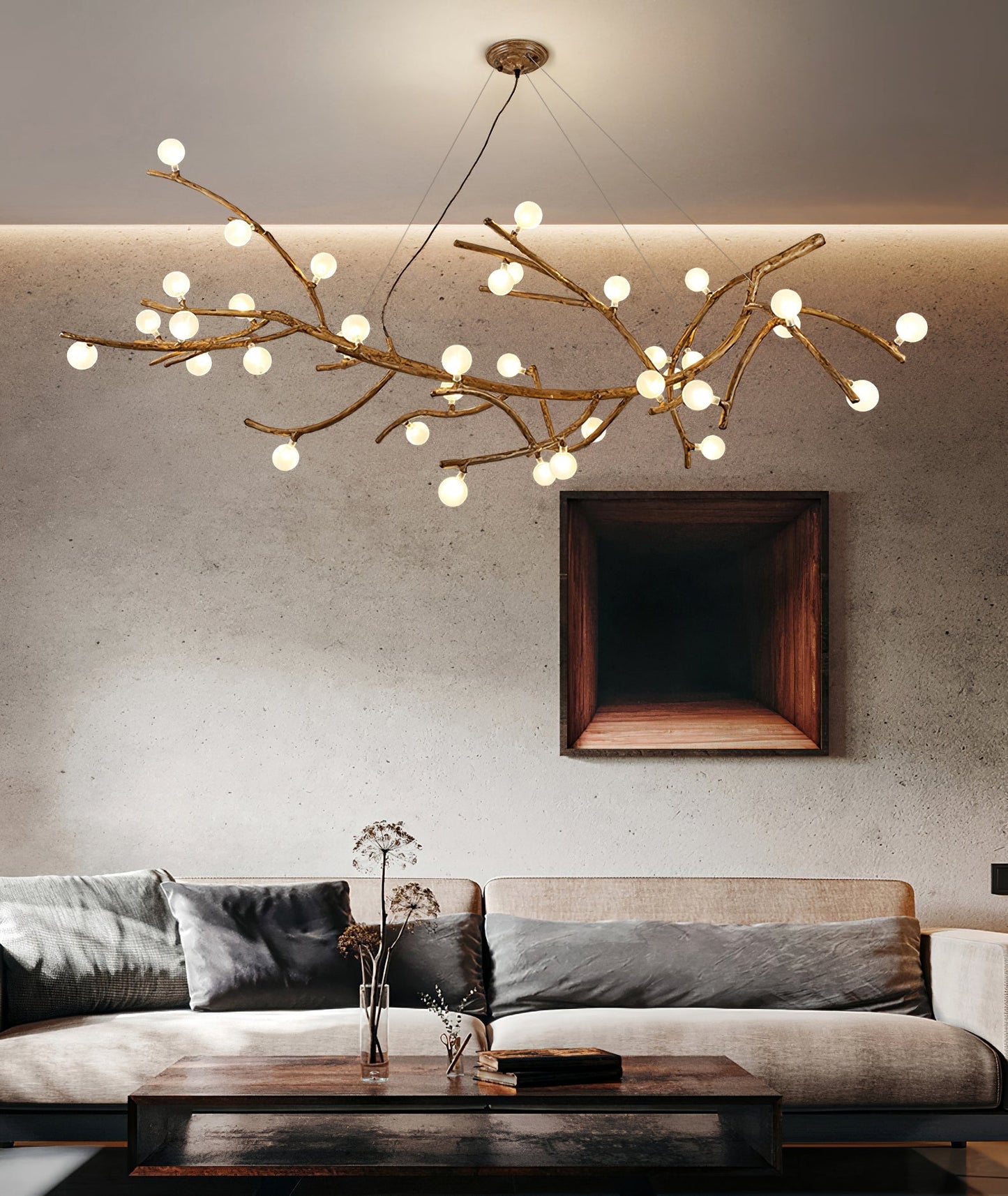 Boho Tree Branch Chandelier - Nuvé