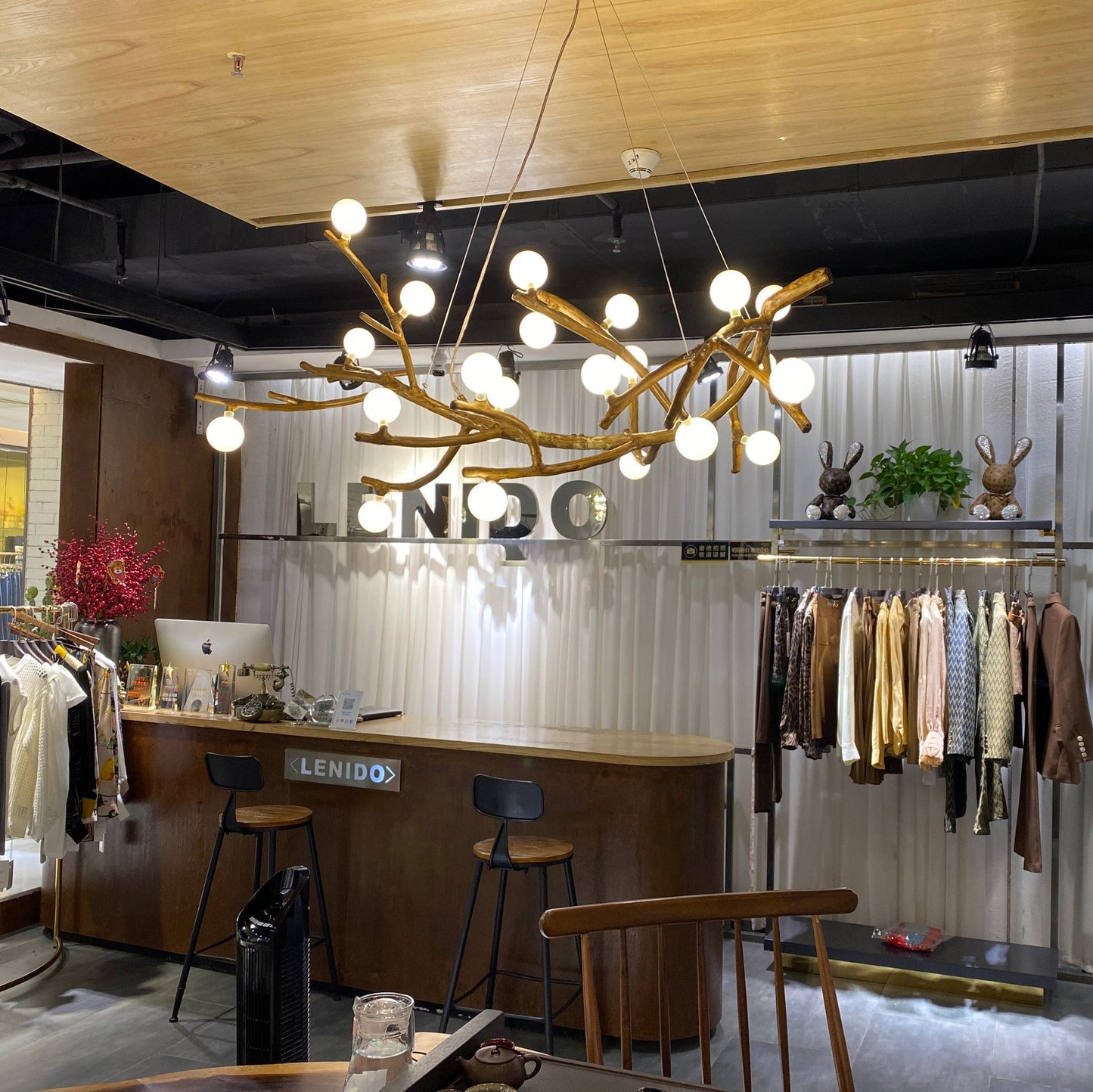 Boho Tree Branch Chandelier - Nuvé