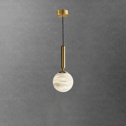 Bosso Brass Alabaster Pendant Lamp - Nuvé