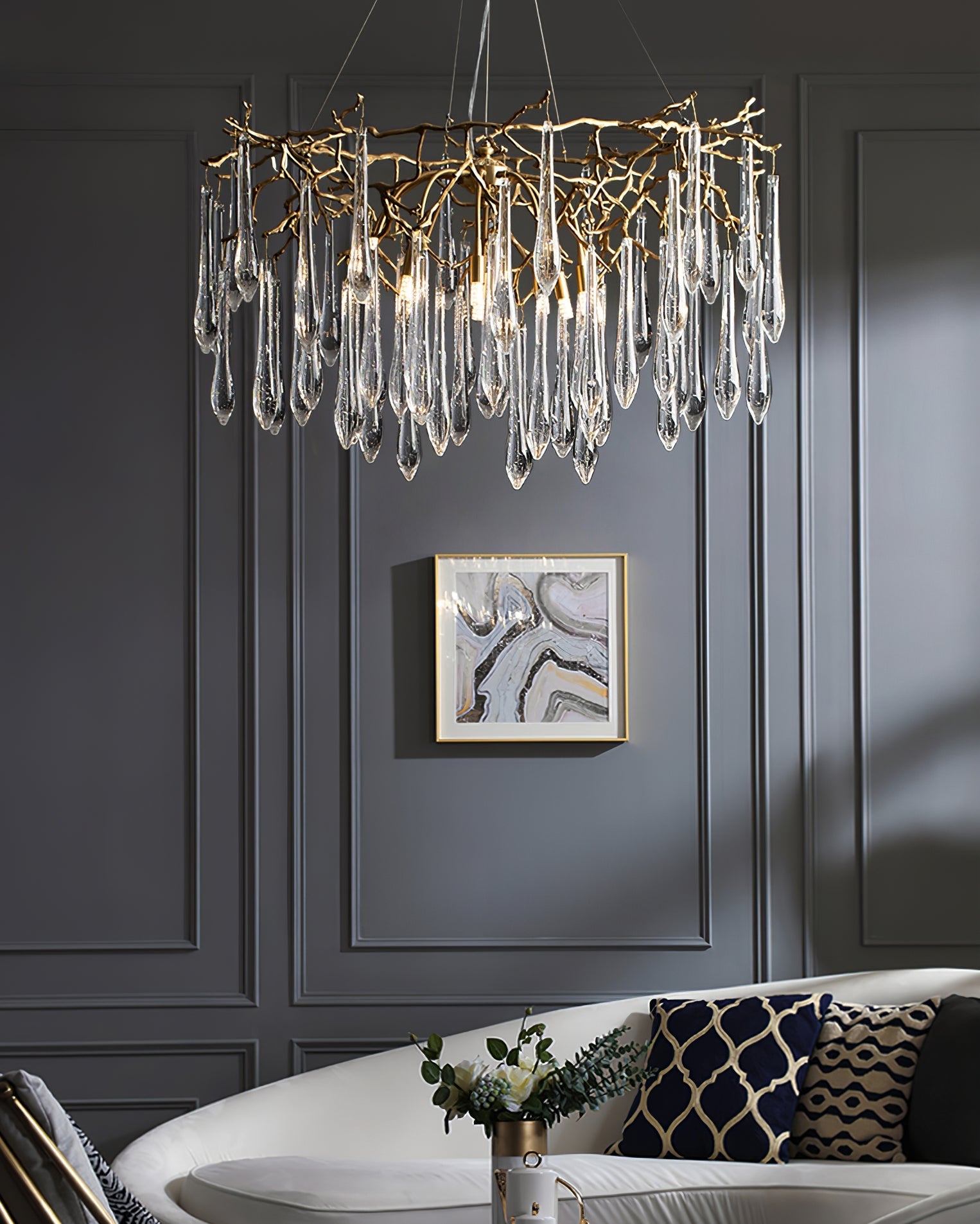Branchs Brass Chandelier - Nuvé