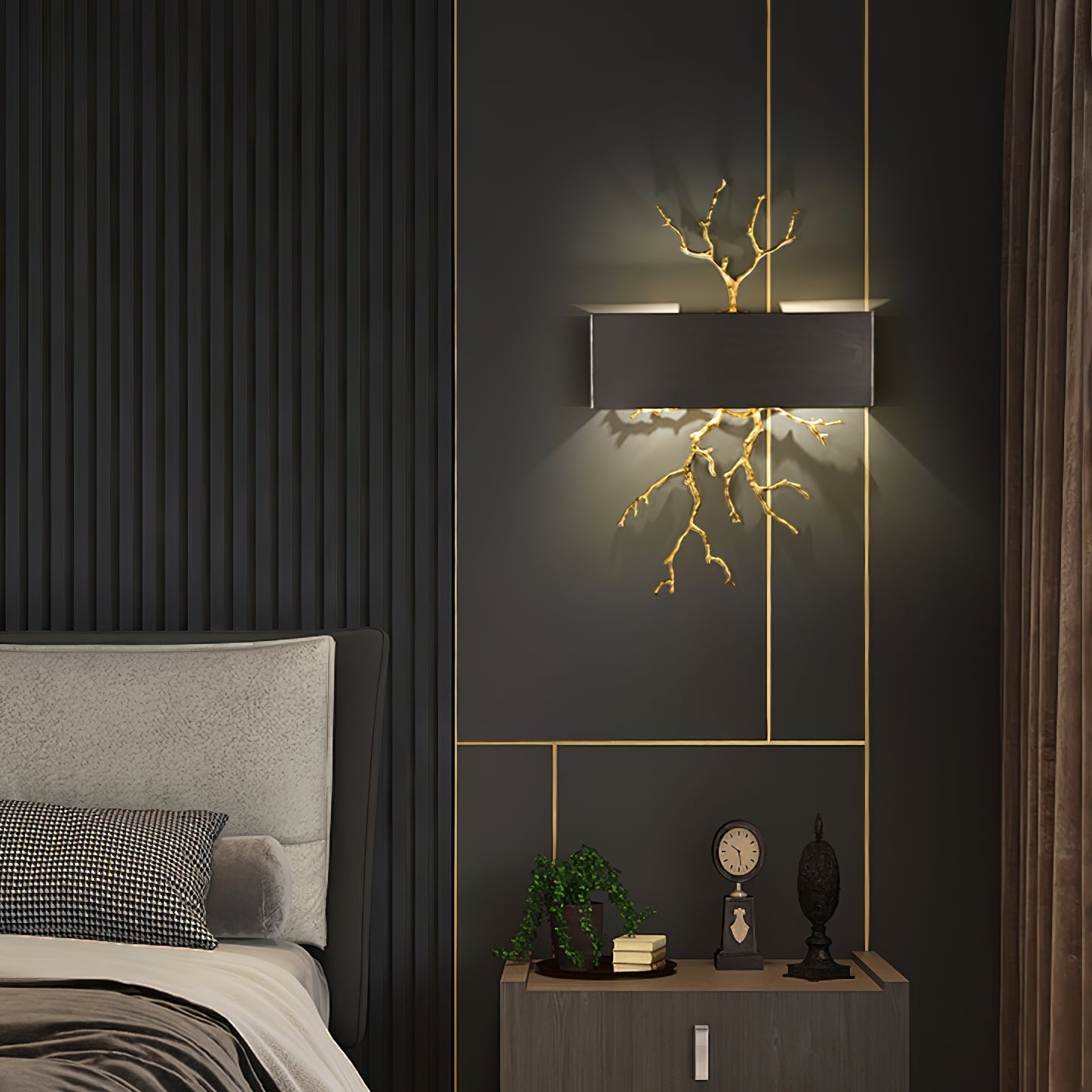 Brass Branch Wall Lamp - Nuvé