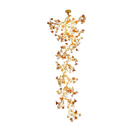 Brass Maple Branch Chandelier - Nuvé