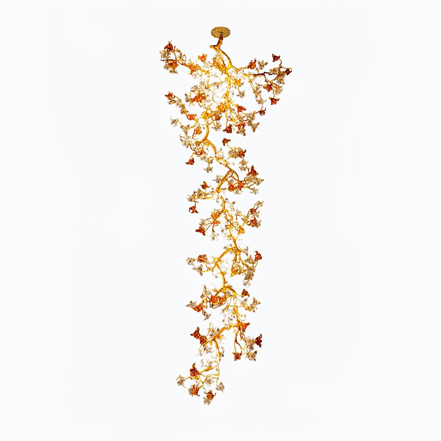 Brass Maple Branch Chandelier - Nuvé