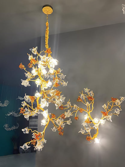 Brass Maple Branch Chandelier - Nuvé