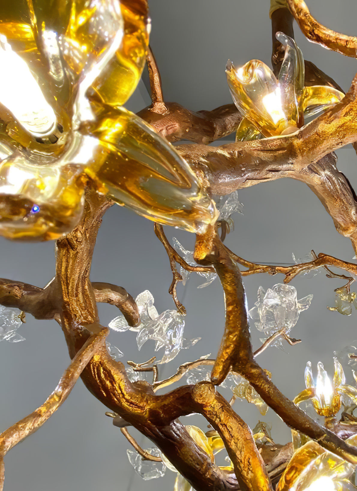 Brass Maple Branch Chandelier - Nuvé