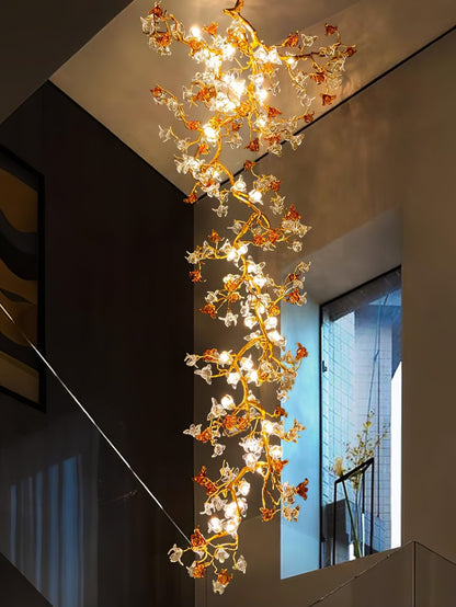 Brass Maple Branch Chandelier - Nuvé