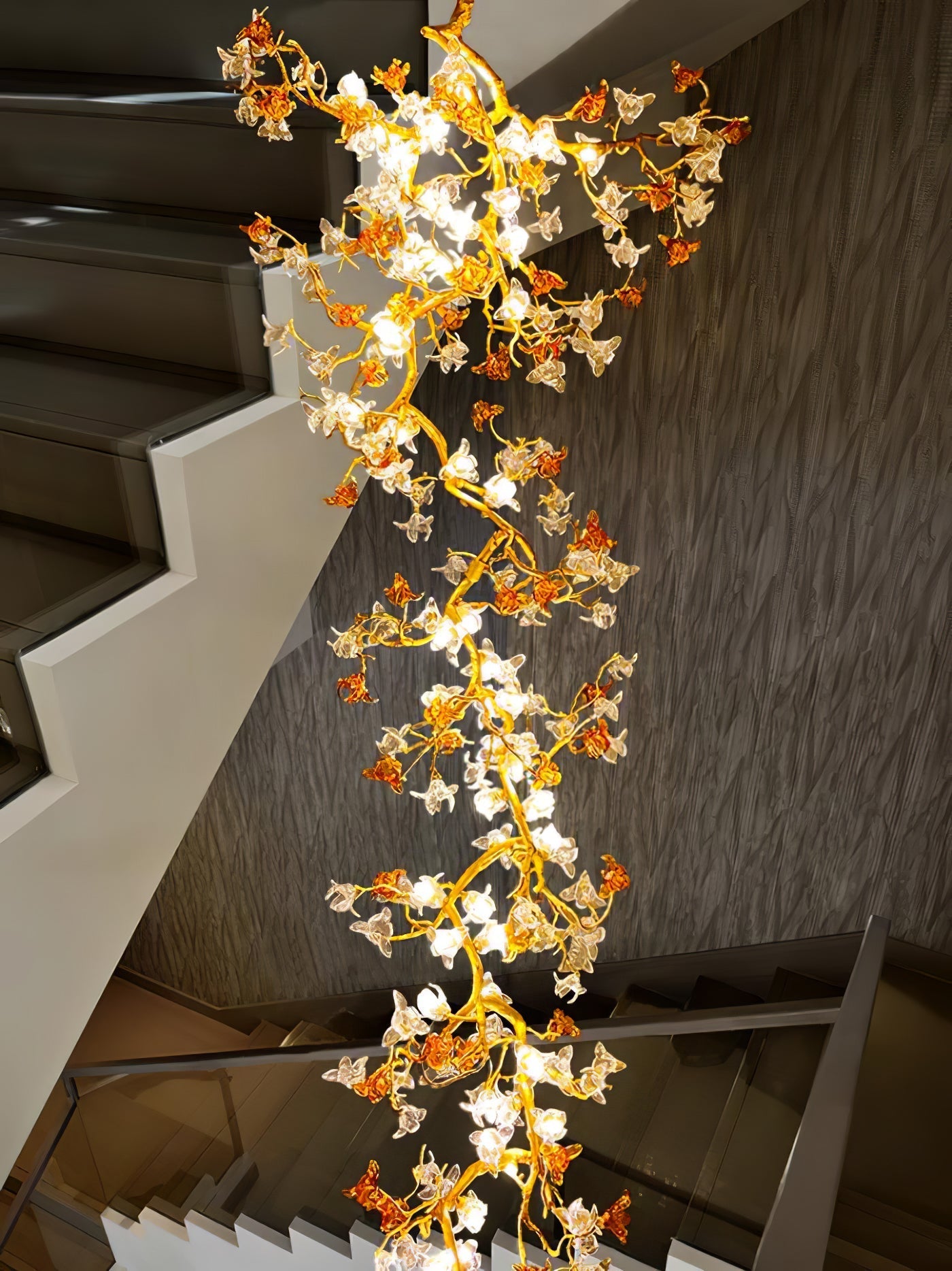 Brass Maple Branch Chandelier - Nuvé