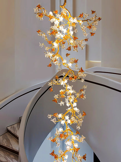 Brass Maple Branch Chandelier - Nuvé