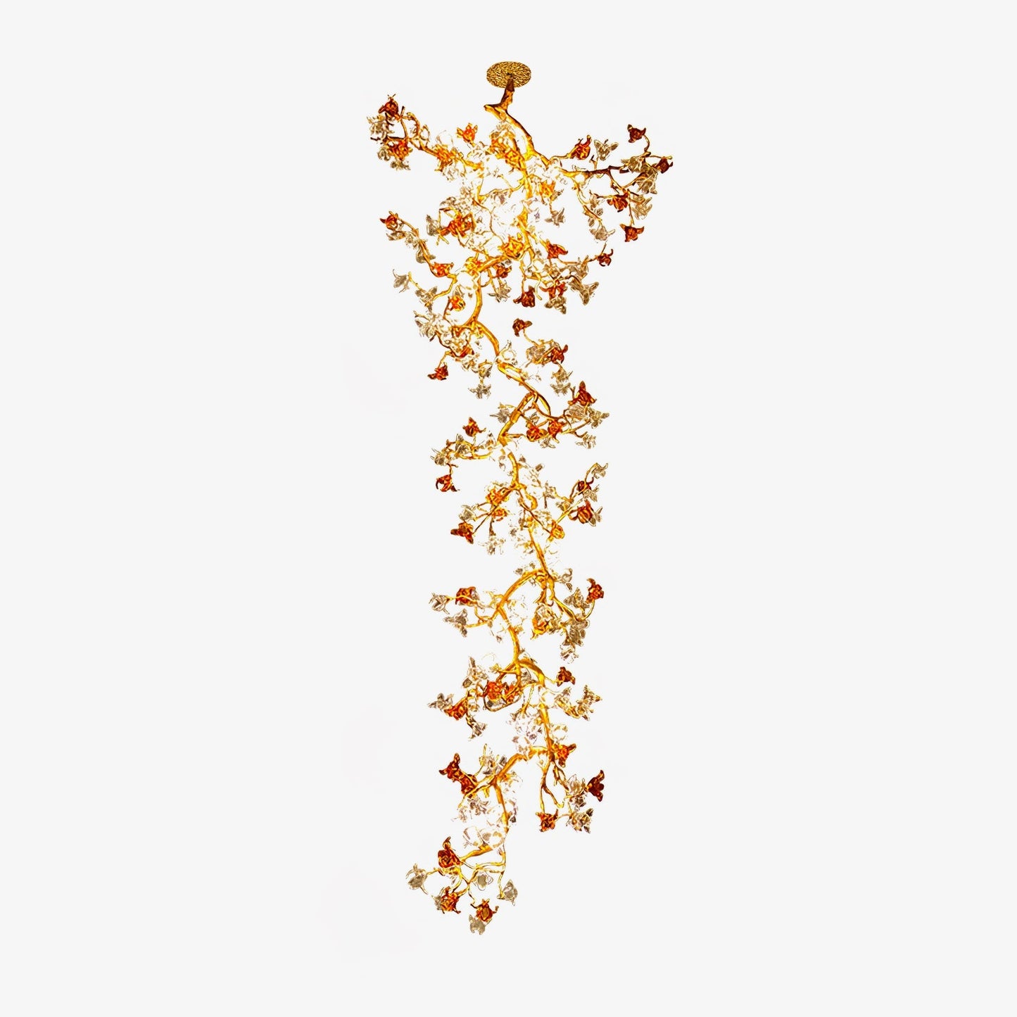 Brass Maple Branch Chandelier - Nuvé
