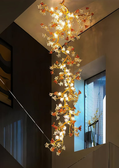 Brass Maple Branch Chandelier - Nuvé