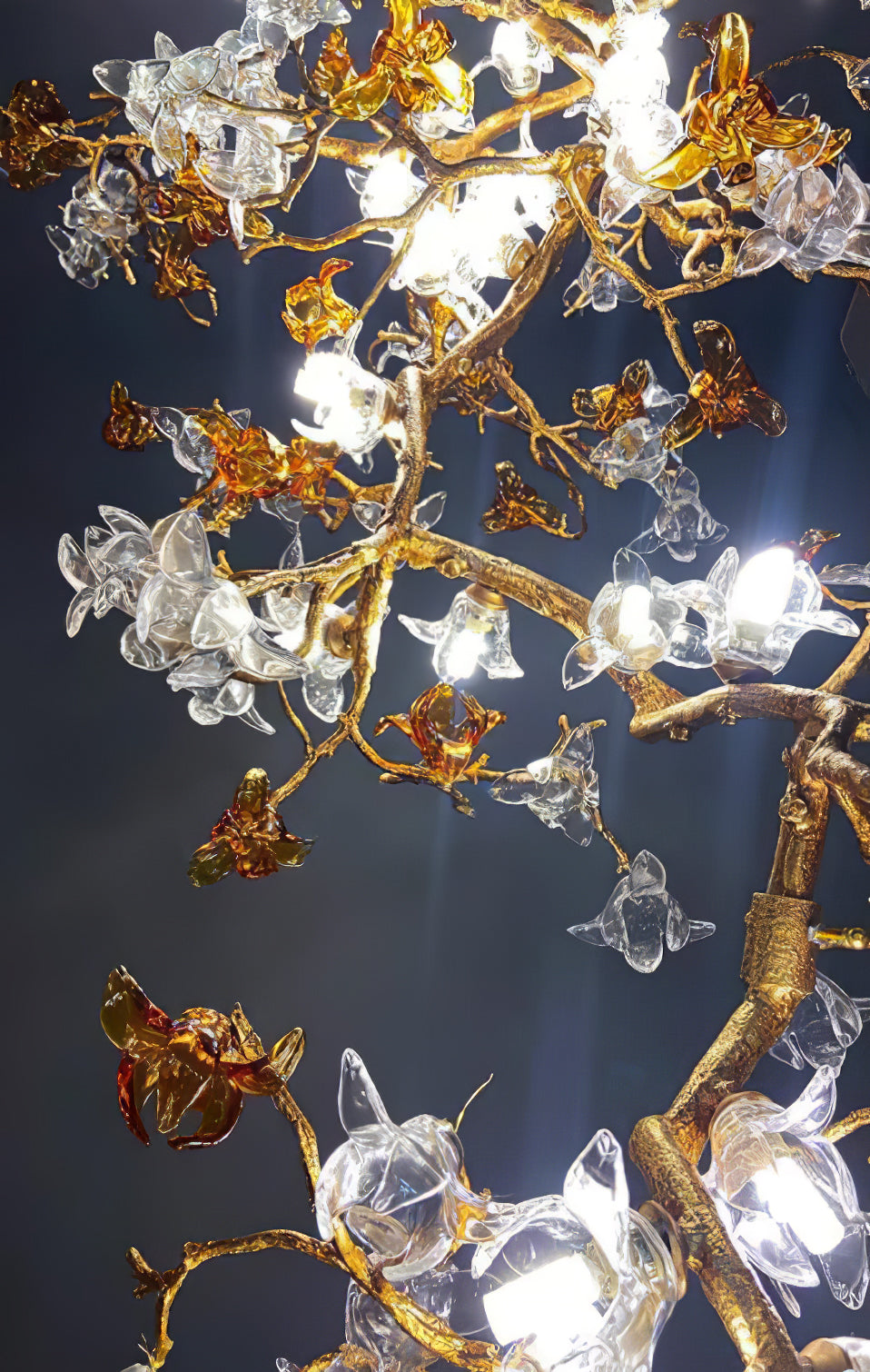 Brass Maple Branch Chandelier - Nuvé
