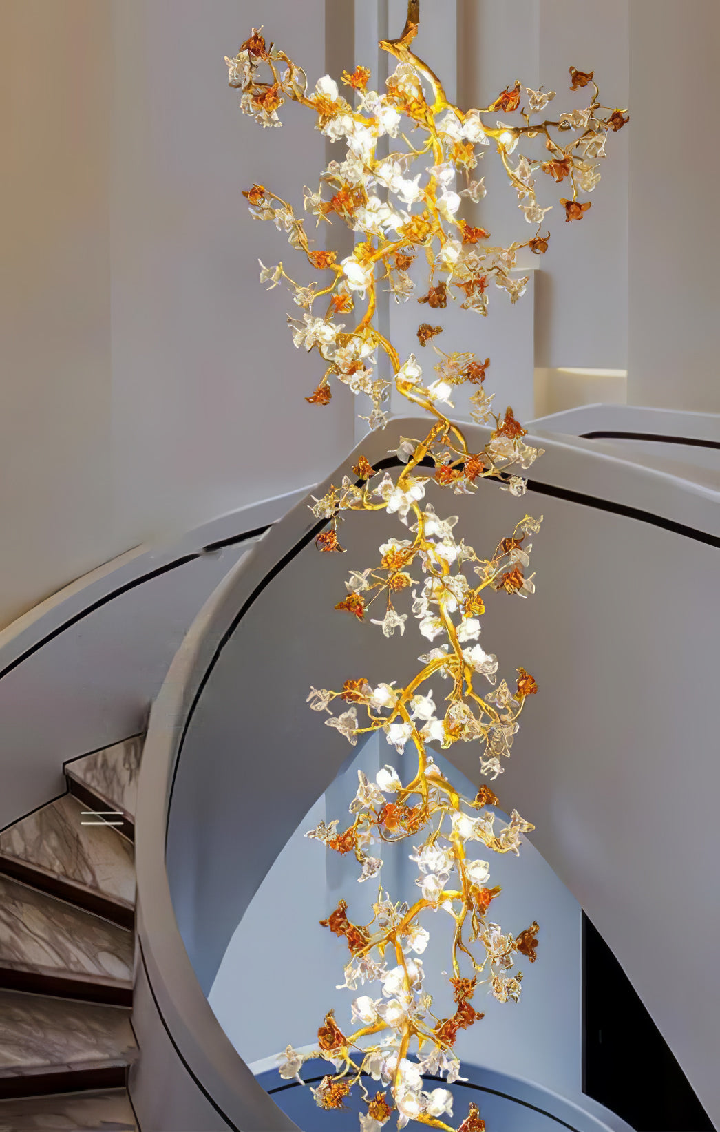 Brass Maple Branch Chandelier - Nuvé