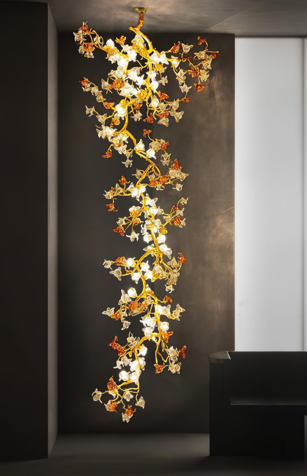 Brass Maple Branch Chandelier - Nuvé