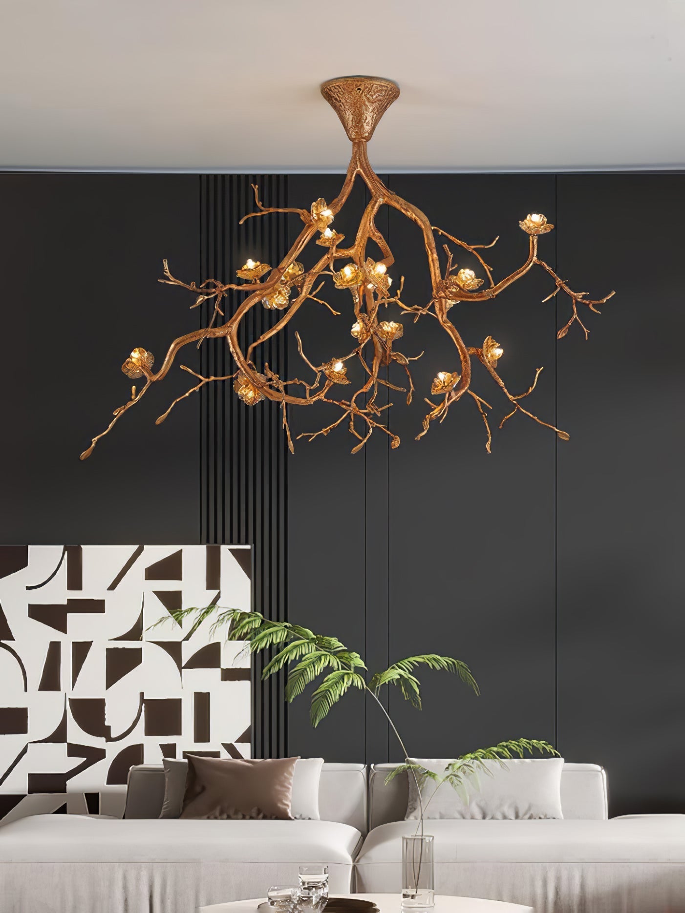 Tree Branches Flower Ceiling Lamp - Nuvé