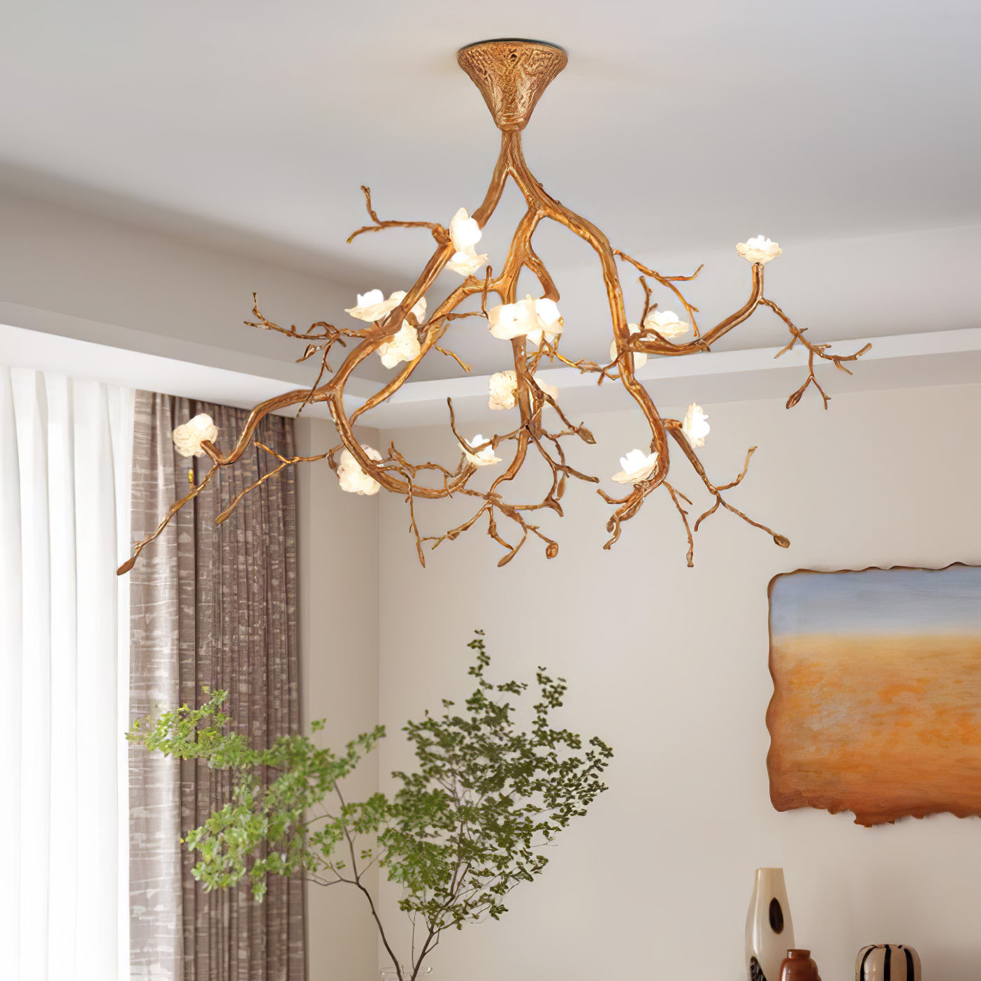Tree Branches Flower Ceiling Lamp - Nuvé