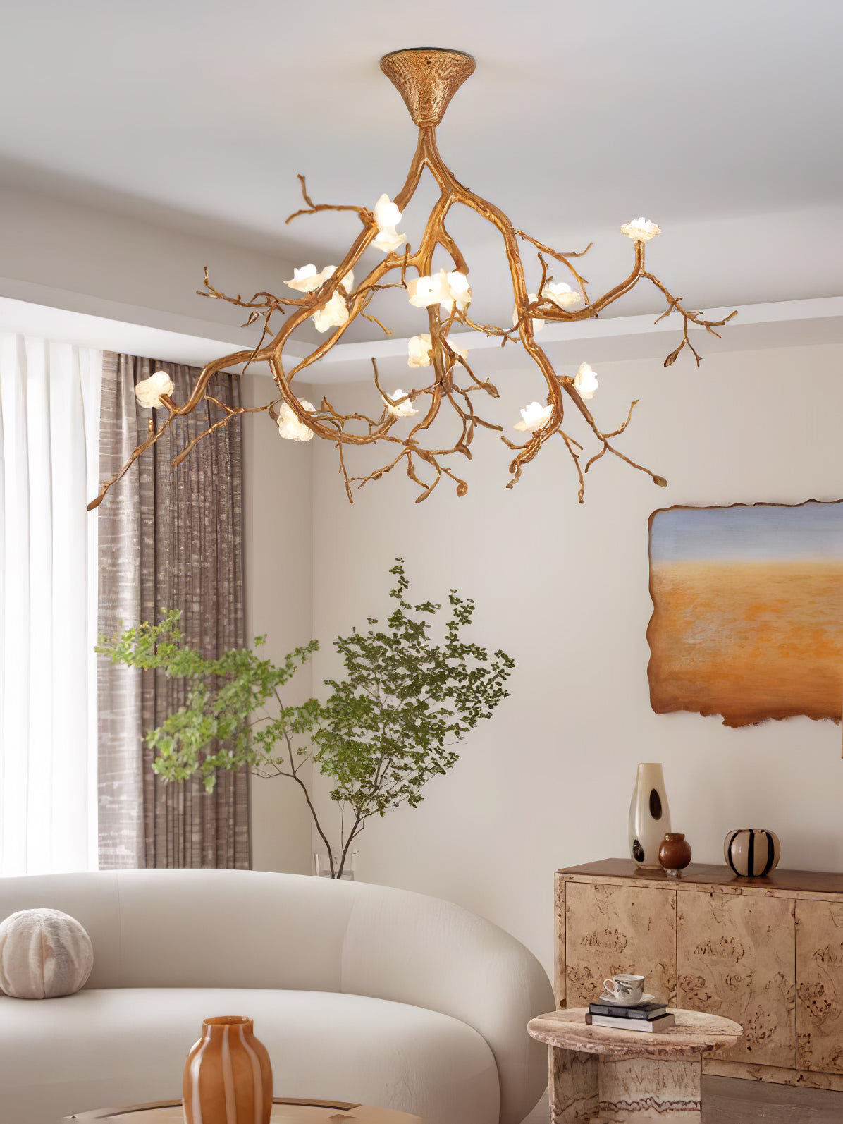 Tree Branches Flower Ceiling Lamp - Nuvé
