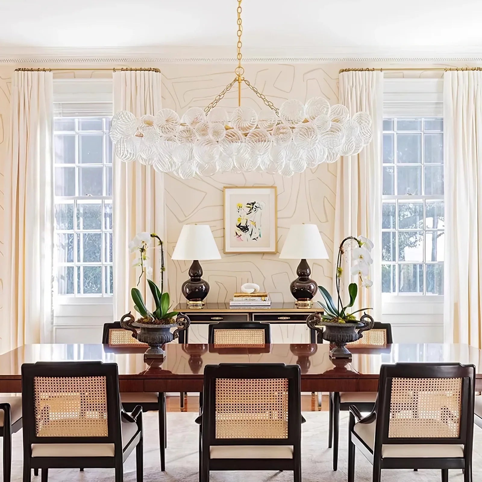 Bubbles Glass Ball Chandelier - Nuvé