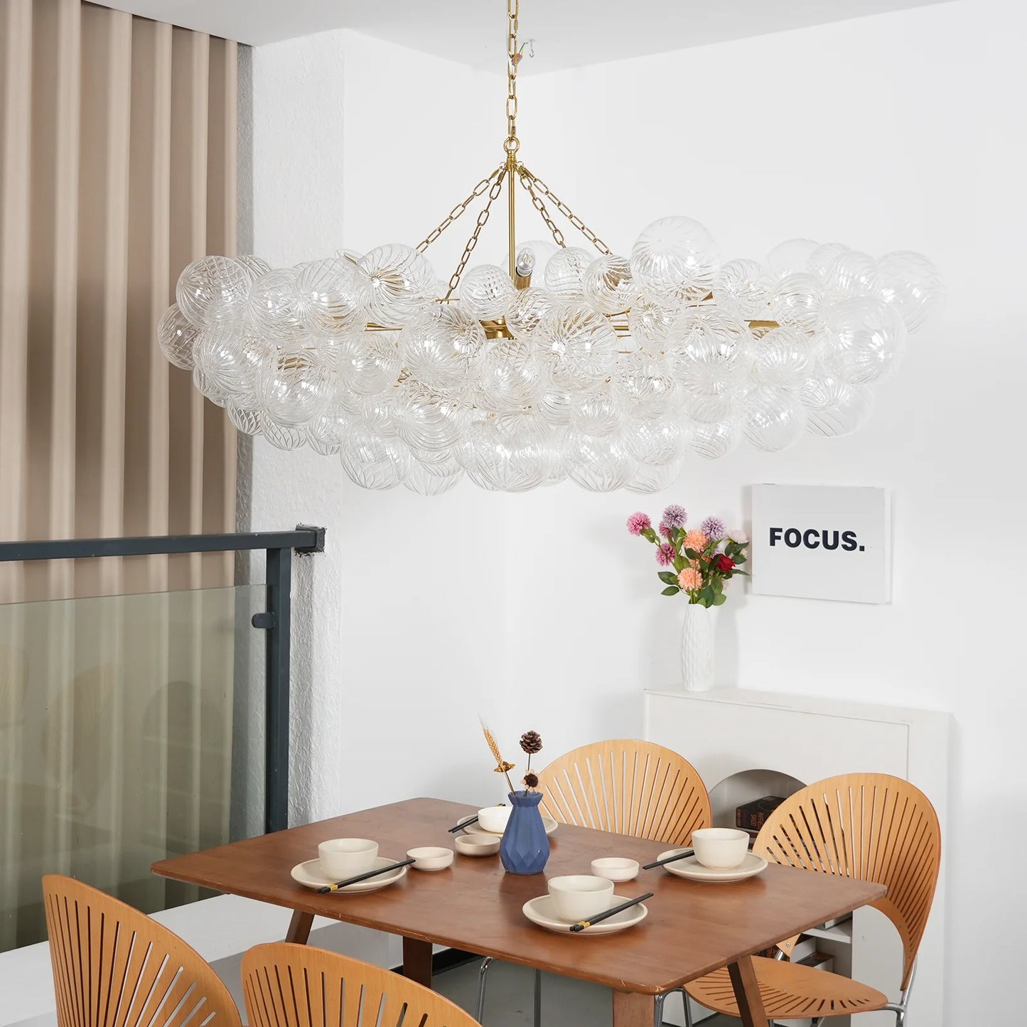 Bubbles Glass Ball Chandelier - Nuvé