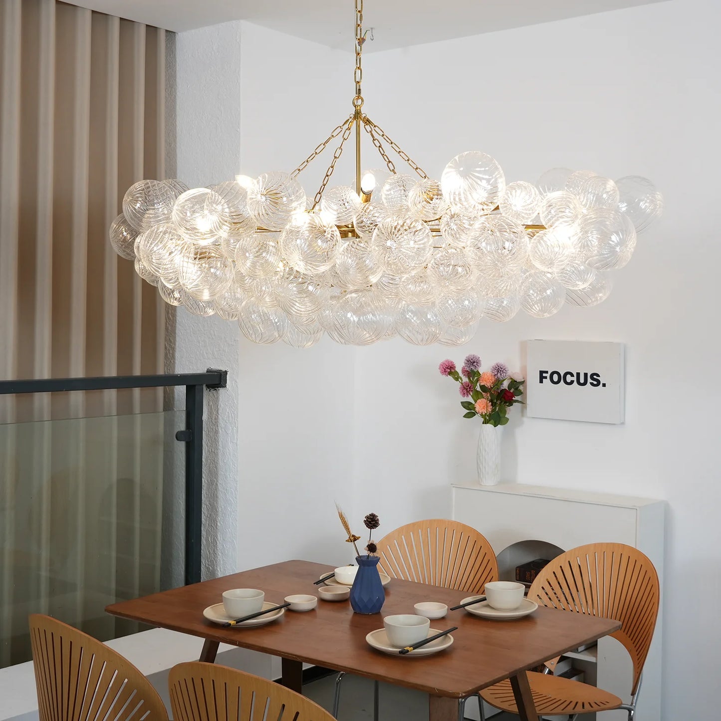 Bubbles Glass Ball Chandelier - Nuvé