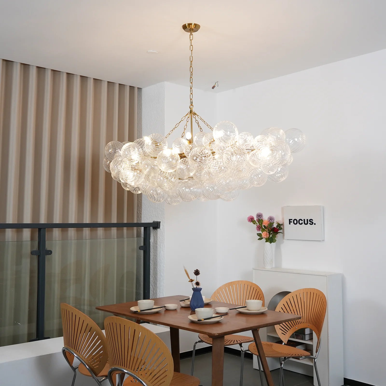 Bubbles Glass Ball Chandelier - Nuvé