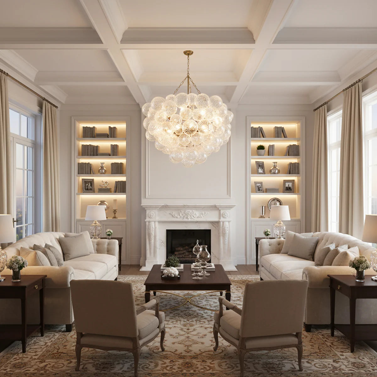 Bubbles Glass Ball Chandelier - Nuvé