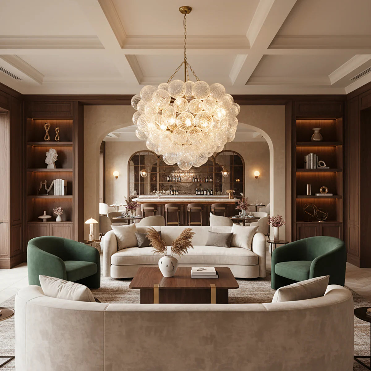 Bubbles Glass Ball Chandelier - Nuvé