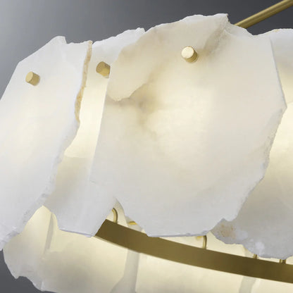 Irregular Burton Alabaster Chandelier