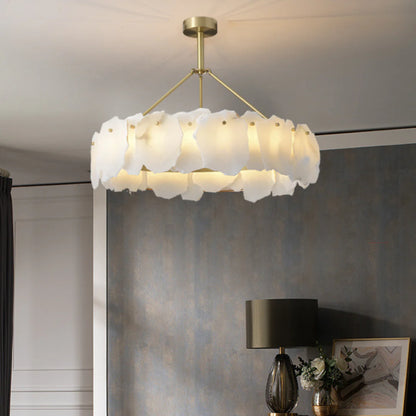 Irregular Burton Alabaster Chandelier