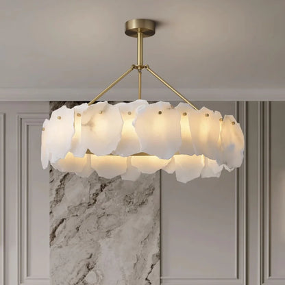 Irregular Burton Alabaster Chandelier