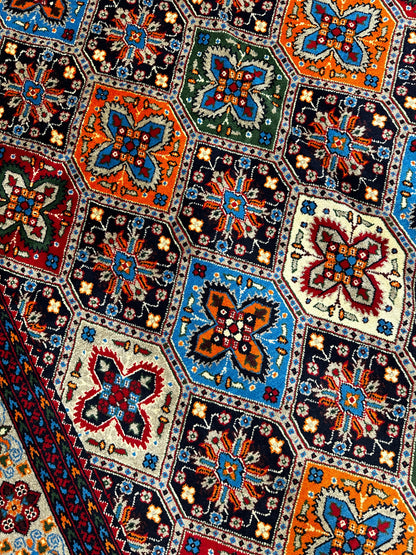 Hand-Knotted Afghani Kashi Wool Rug – 4’9″  x  6’10″ - Nuvé