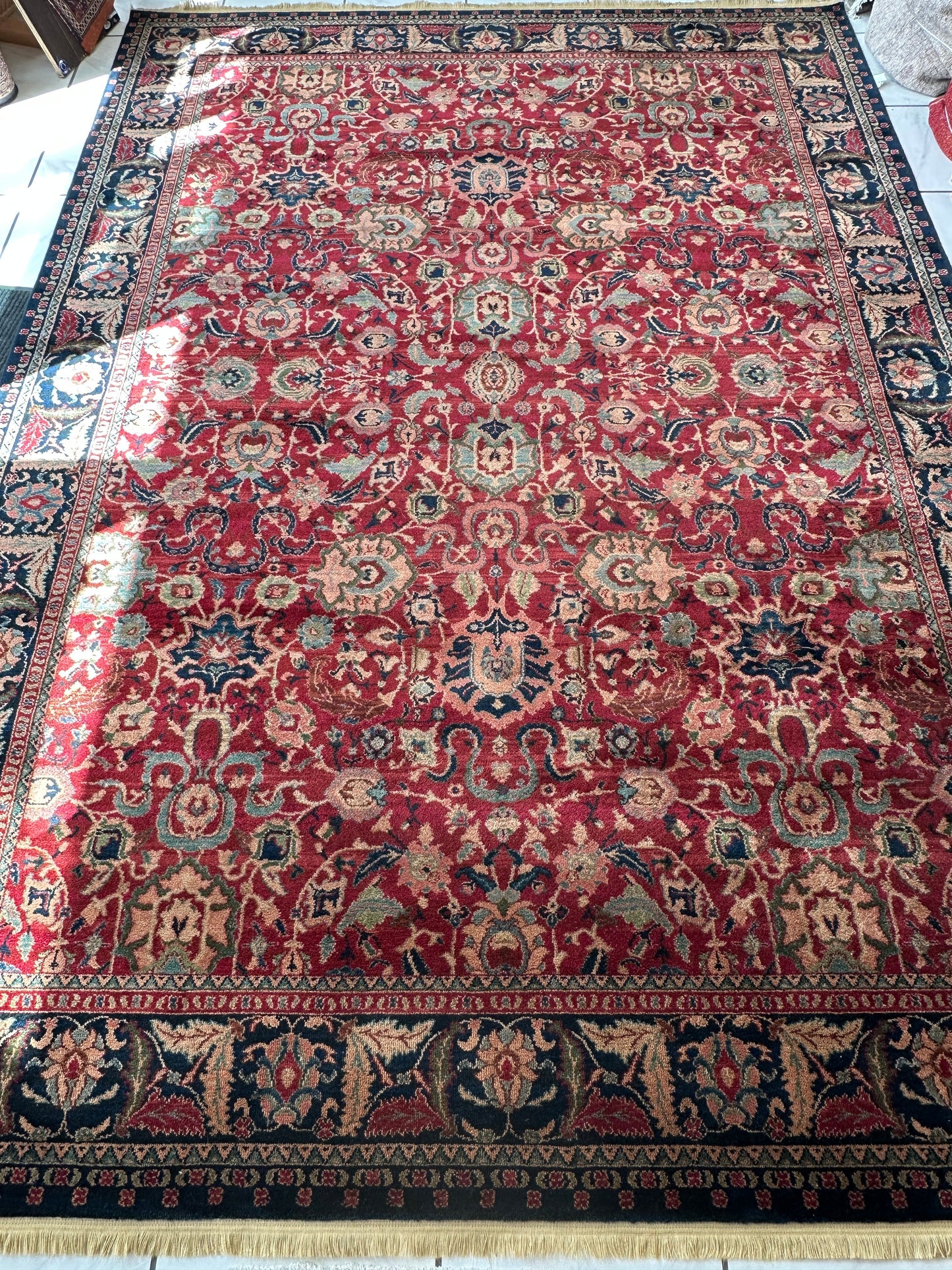 Karastan Samovar Teawash Wool Rug – 8’8” x 12’ – Vintage Elegance, Excellent Condition - Nuvé