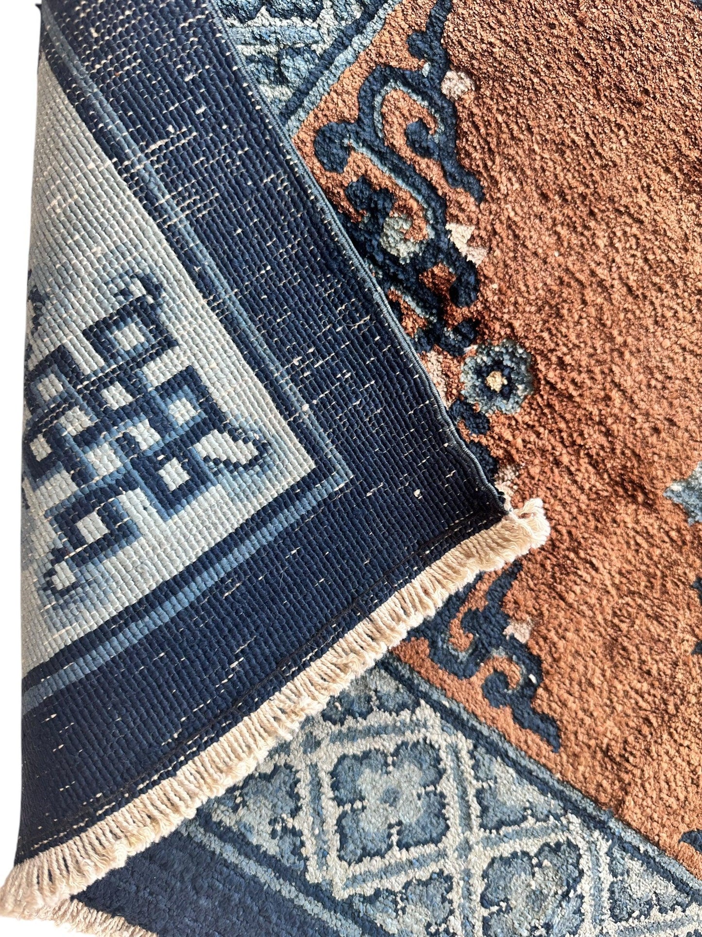 Hand-Knotted Chinese Silk Peking Rug – 3’ x 5’ – Luxurious Floral Design - Nuvé