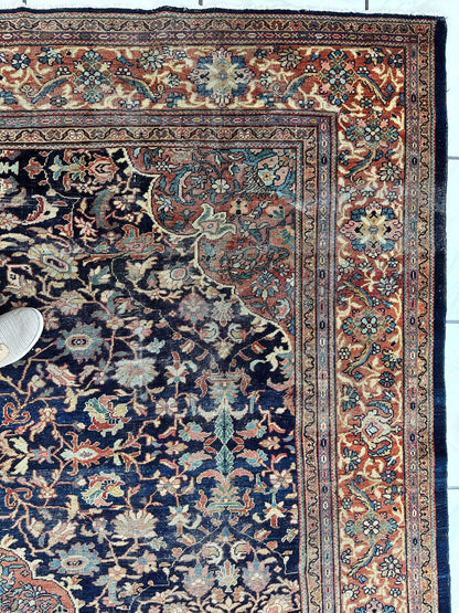 Antique Persian Mahal Rug 8’3”x12’ - Circa 1900 Treasure - Nuvé