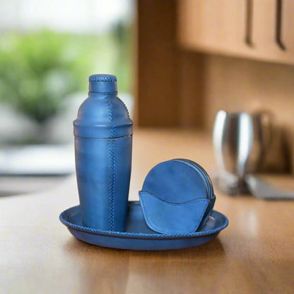 Coctelera | Leather Cocktail Shaker + Jigger - Nuvé