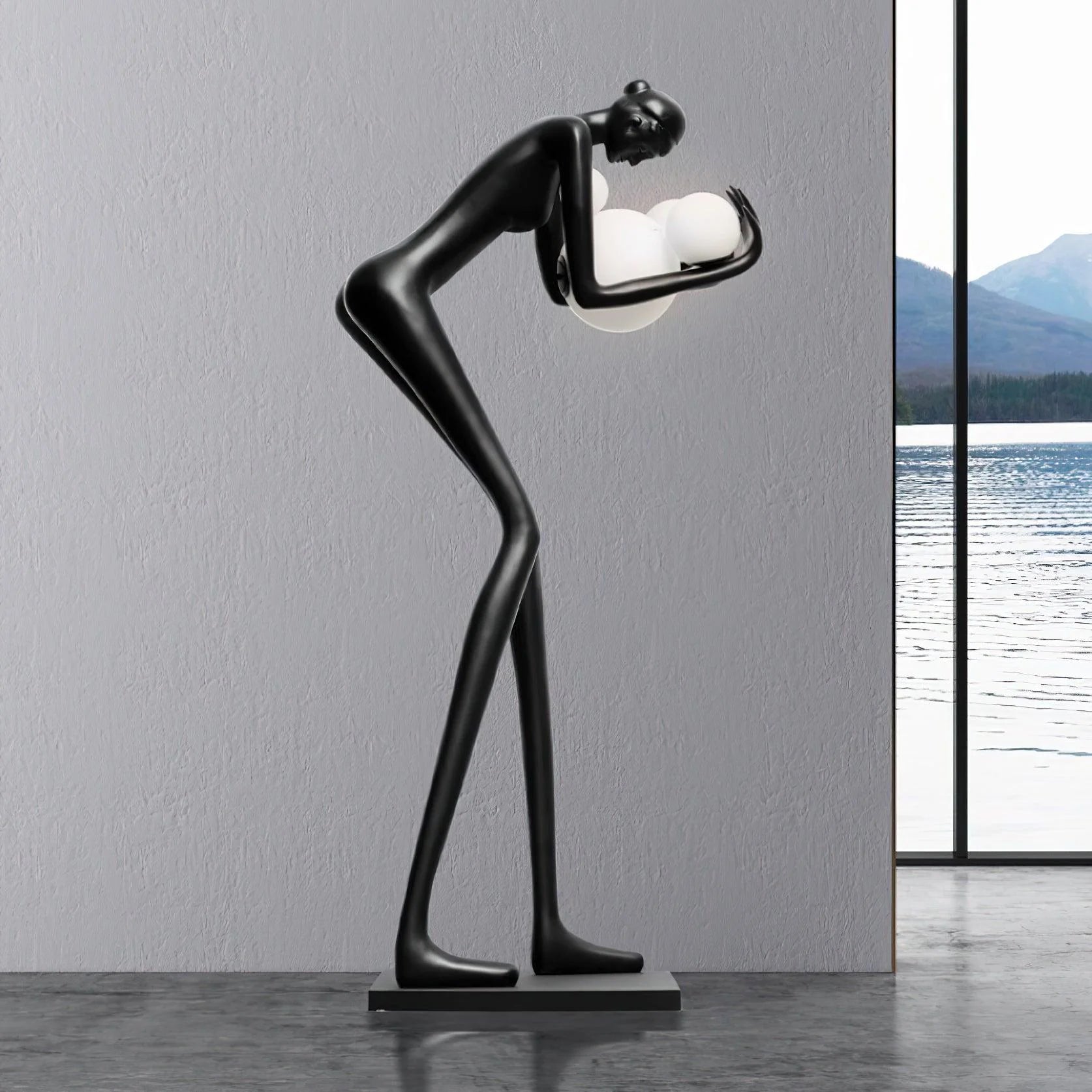 Calliope Statue Decoration Floor Lamp - Nuvé