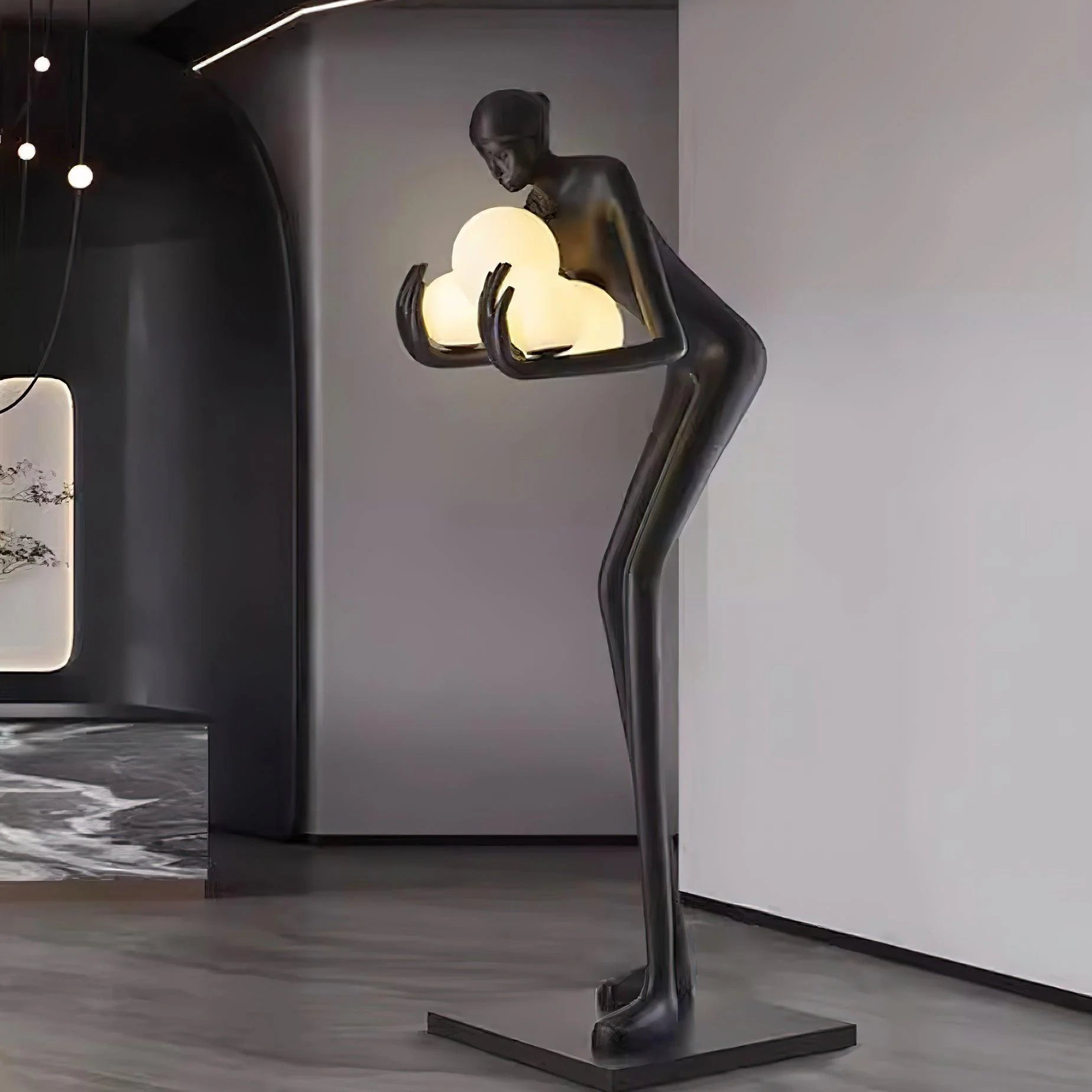 Calliope Statue Decoration Floor Lamp - Nuvé