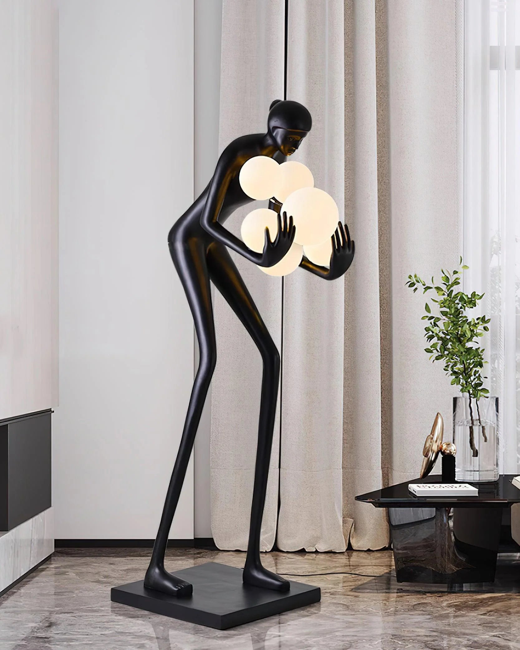Calliope Statue Decoration Floor Lamp - Nuvé