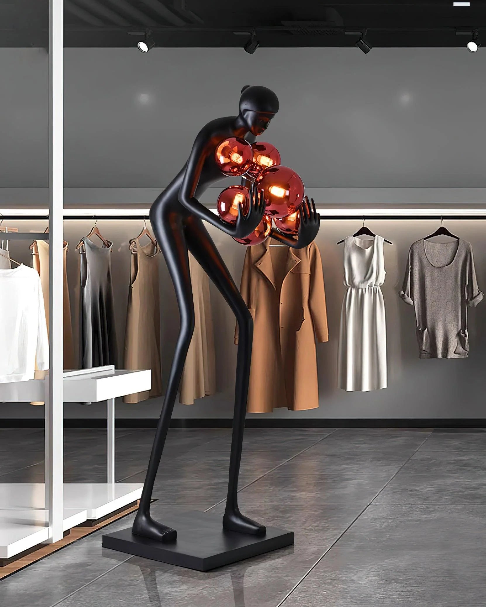 Calliope Statue Decoration Floor Lamp - Nuvé