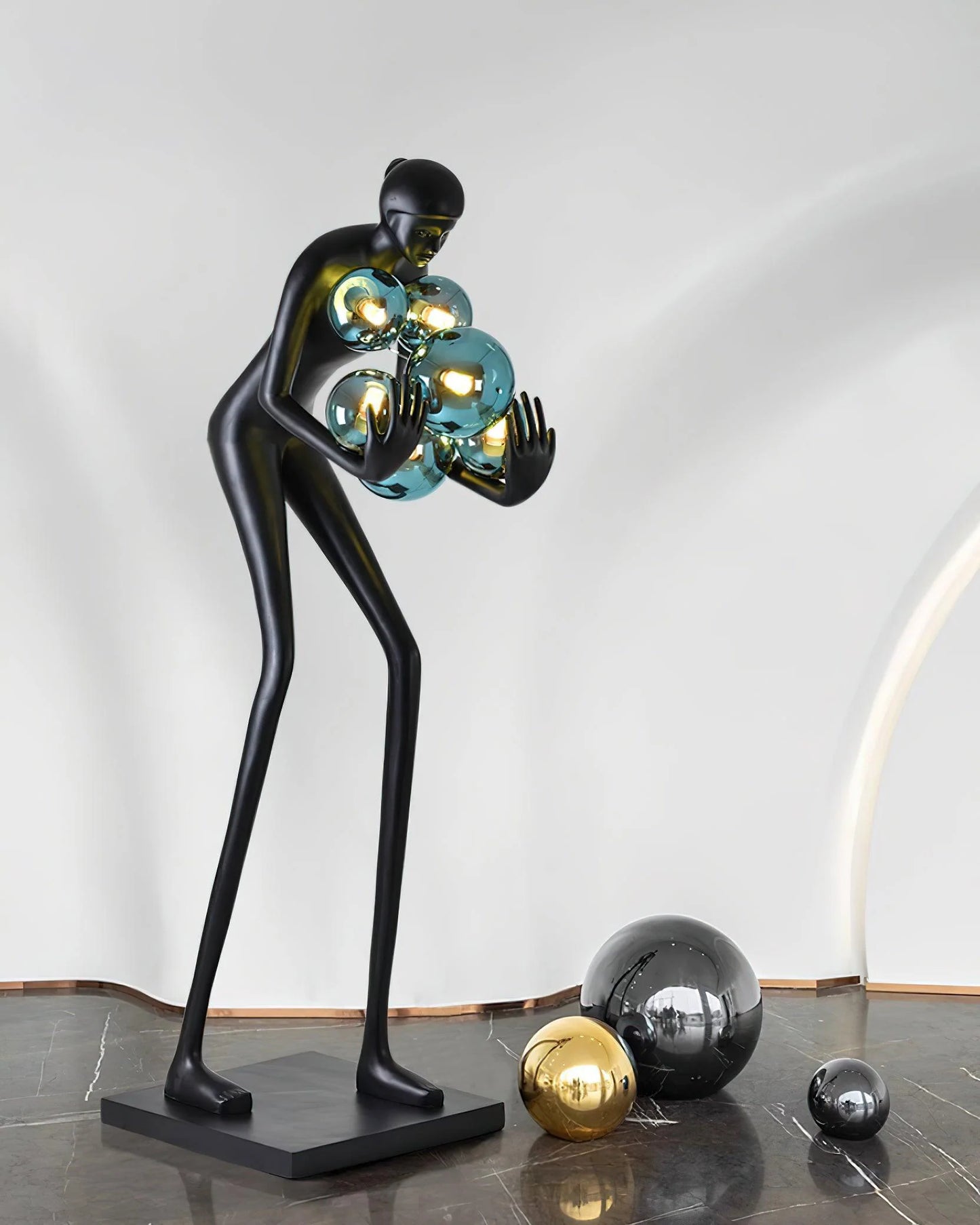 Calliope Statue Decoration Floor Lamp - Nuvé
