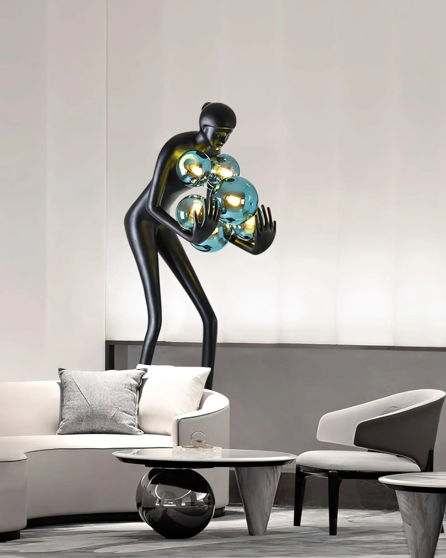 Calliope Statue Decoration Floor Lamp - Nuvé