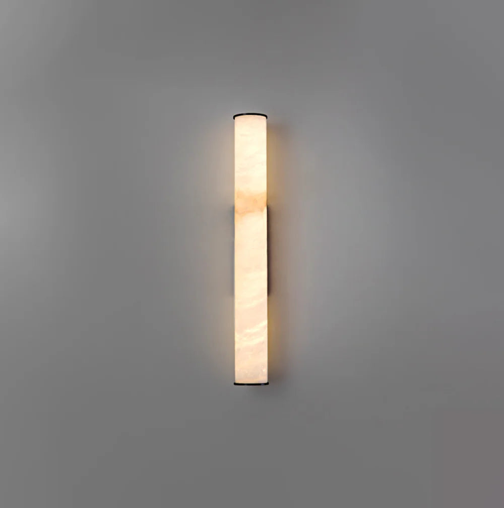 Cylindrical Callisto Alabaster Wall Lamp - Nuvé