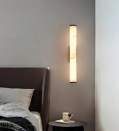 Cylindrical Callisto Alabaster Wall Lamp - Nuvé