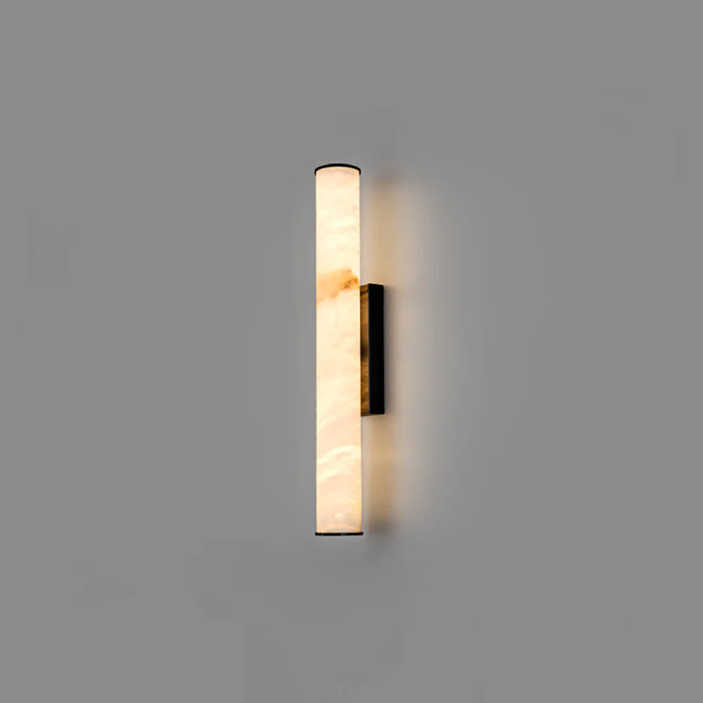 Cylindrical Callisto Alabaster Wall Lamp - Nuvé
