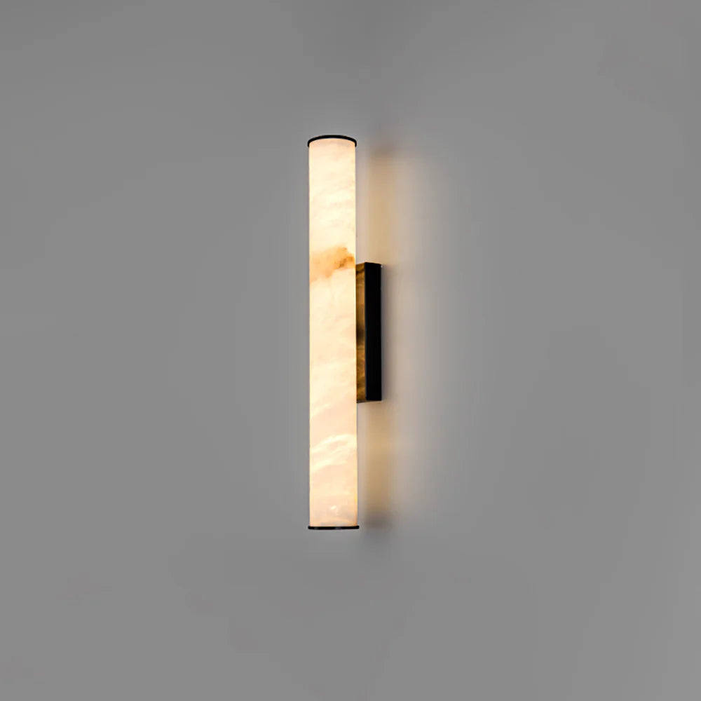 Cylindrical Callisto Alabaster Wall Lamp - Nuvé