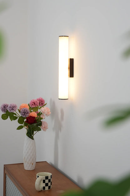 Cylindrical Callisto Alabaster Wall Lamp - Nuvé
