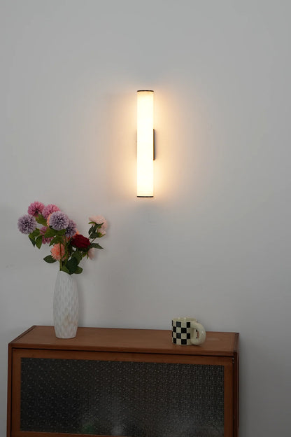 Cylindrical Callisto Alabaster Wall Lamp - Nuvé