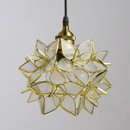 Floral Glass Pendant Lamp