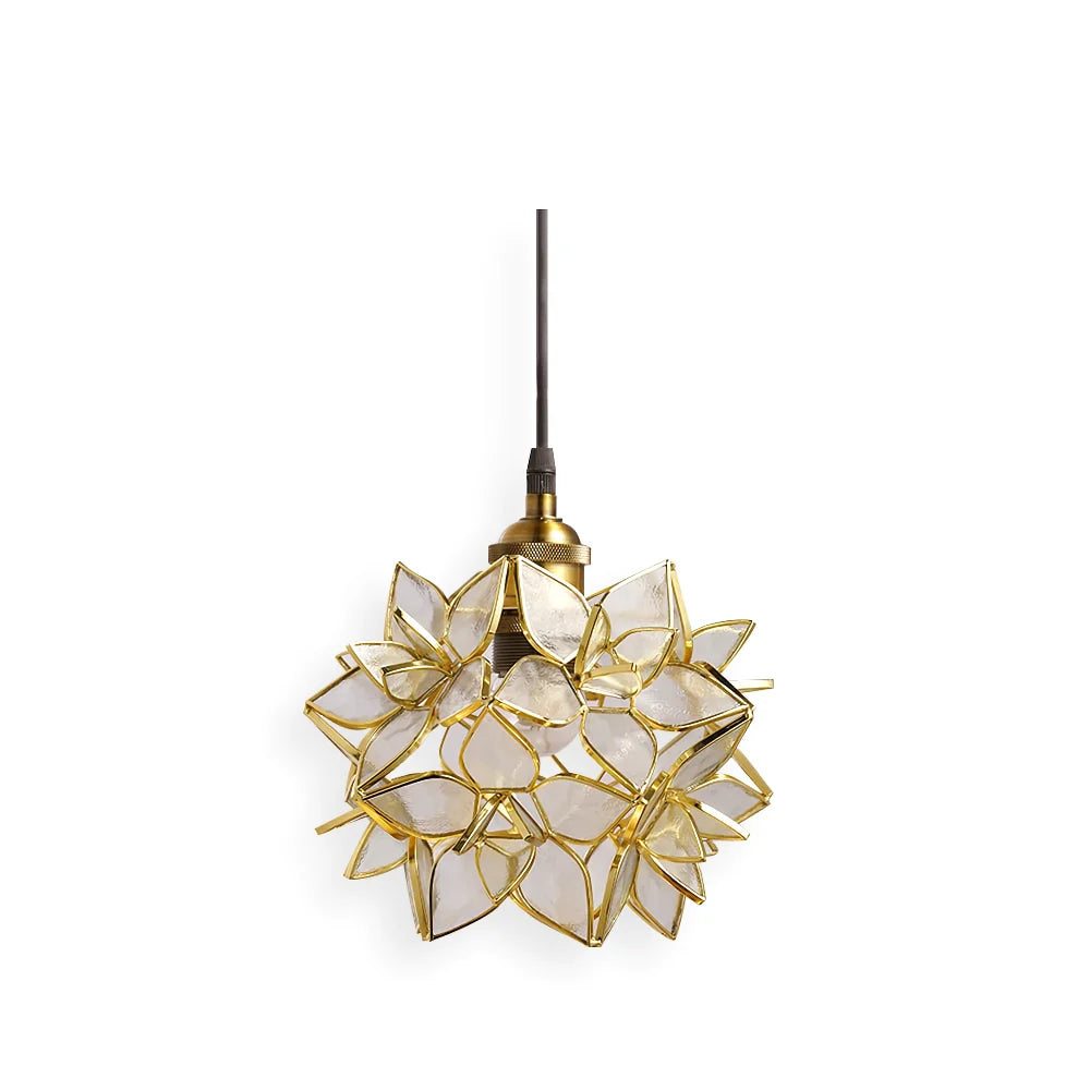 Floral Glass Pendant Lamp