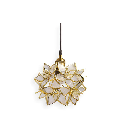 Floral Glass Pendant Lamp